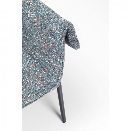 Cadeira de braços Bess Grey Flitter Cadeira de braços Bess Grey Flitter