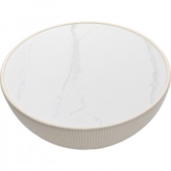 Table basse Endless Vegas blanc Ø71cm