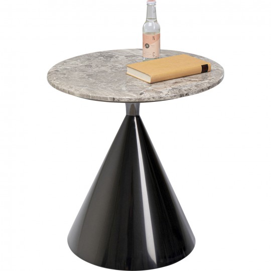 Mesa de apoio Rita Black Ø50 cm Mesa de apoio Rita Black Ø50 cm