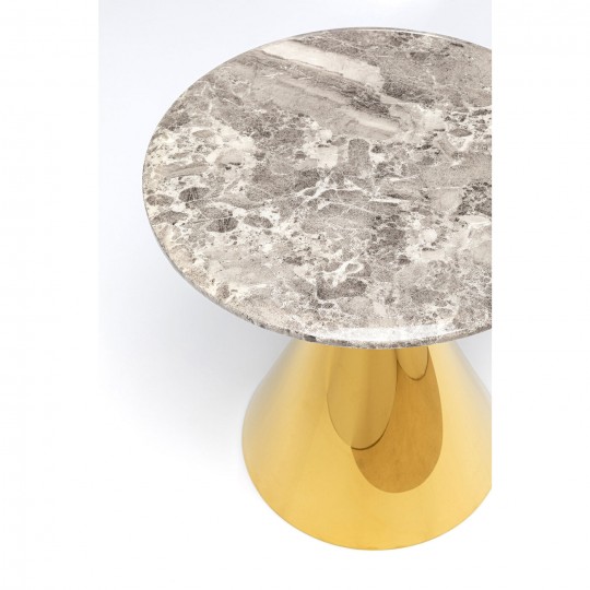 Table d appoint Rita doré Ø50cm