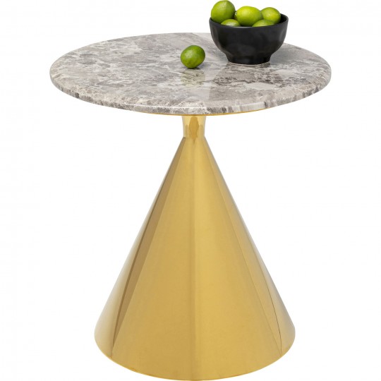 Mesa de Apoio Rita Gold Ø50 cm Mesa de Apoio Rita Gold Ø50 cm