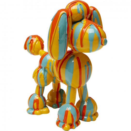 Estatueta decorativa Dog Holi amarela 17 cm