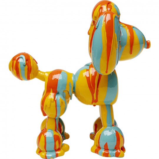 Estatueta decorativa Dog Holi amarela 17 cm