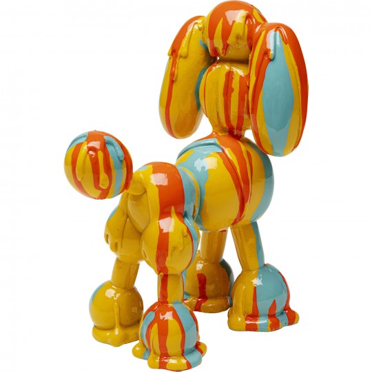 Estatueta decorativa Dog Holi amarela 17 cm
