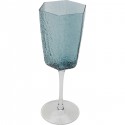 Verre à vin Cascata bleu