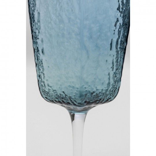 Verre à vin Cascata bleu