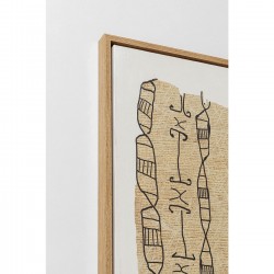 Tableau encadré Native Spirals 50x150cm