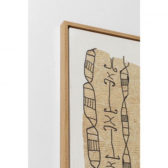 Tableau encadré Native Spirals 50x150cm