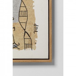 Tableau encadré Native Spirals 50x150cm