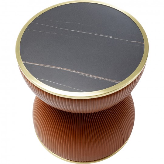 Table d appoint Endless Vegas orange Ø47cm