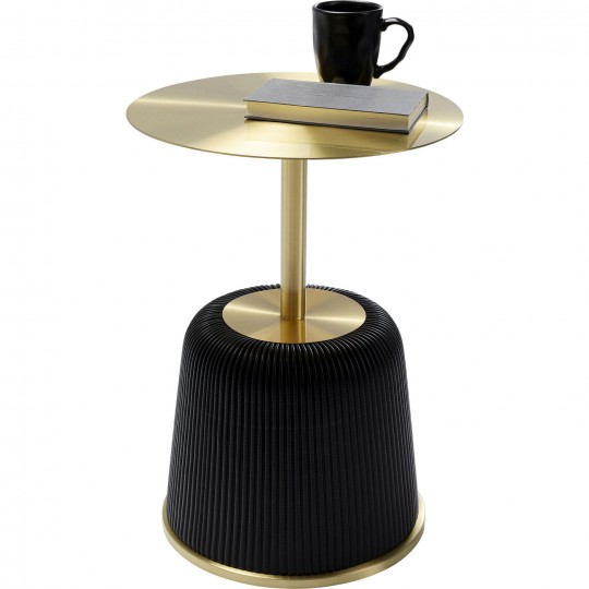 Table d appoint Endless Vegas noir Ø40cm
