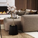 Table d appoint Endless Vegas noir Ø40cm