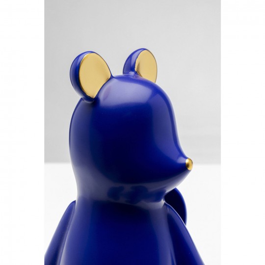 Estatueta decorativa Sitting Squirrel azul 20 cm