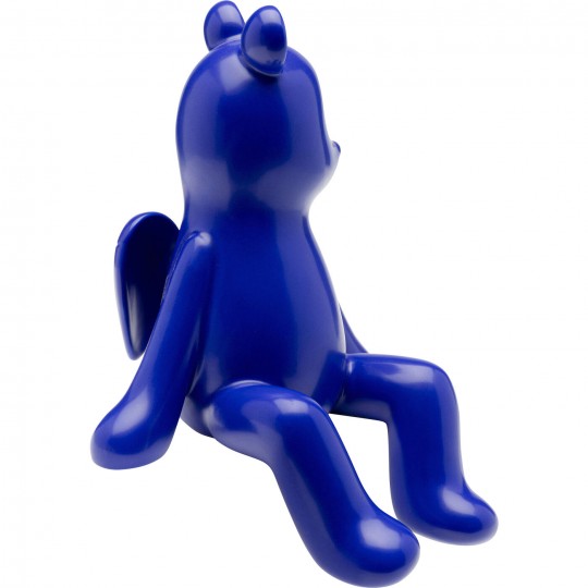 Figurine décorative Sitting Squirrel bleu 20cm