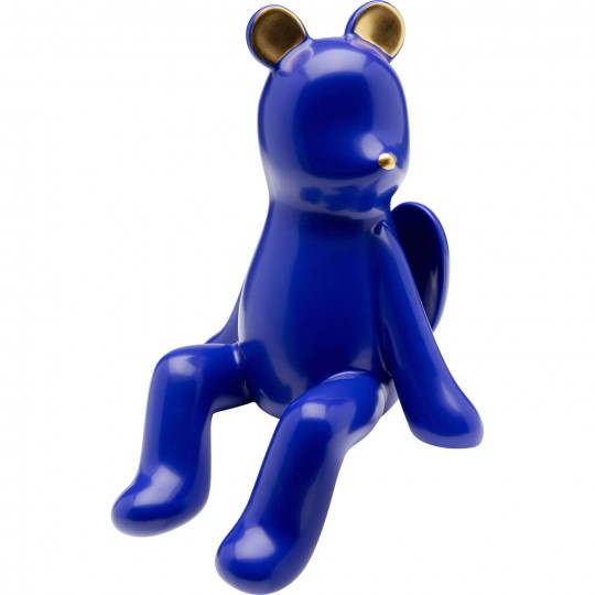 Figurine décorative Sitting Squirrel bleu 20cm