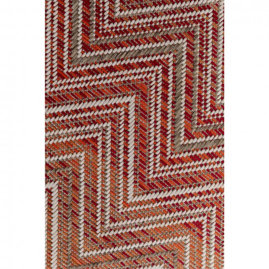 Tapete de exterior Zigzag Red 160x230 cm