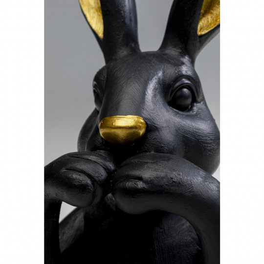 Figurine décorative Sweet Rabbit noir 23cm
