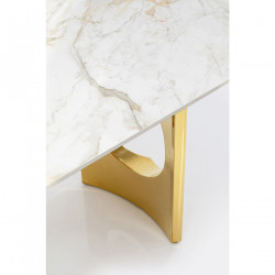 Table Eternity Oho Gold Ceramic 180x90cm
