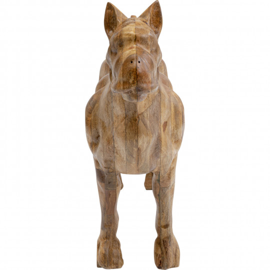 Figurine décorative Bulldog Wood 70x78cm