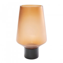 Vase Noble Ring ambre mat 26cm