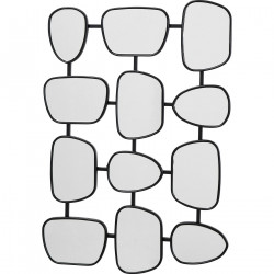 Miroir mural Nastro noir 80x114cm