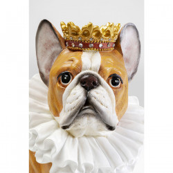 Figurine décorative King Dog marron 29cm