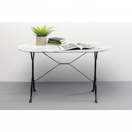 Mesa Bistrot marble Branco 120x60cm