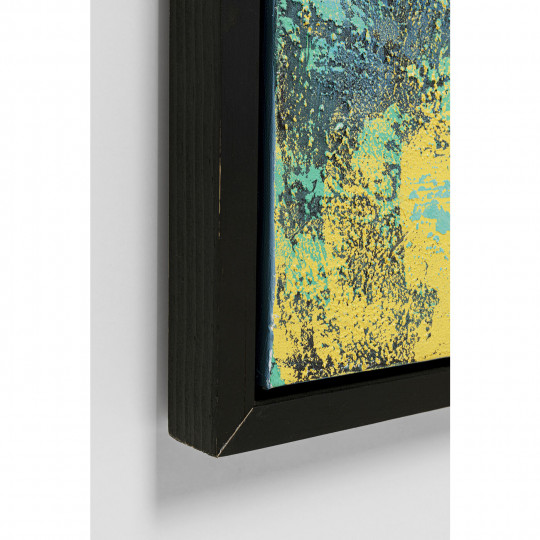 Cuadro lienzo Jardin Azul 125x215cm