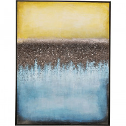 Cuadro lienzo Vista Azul 90x120cm