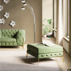 Banco Bellissima Veludo Verde 80 cm