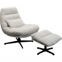 Fauteuil pivotant + repose-pieds Columbia