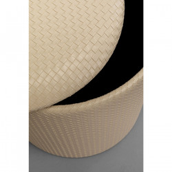Tabouret Venezia Storage beige Ø40cm