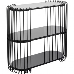 Console Wire noir 81x78cm