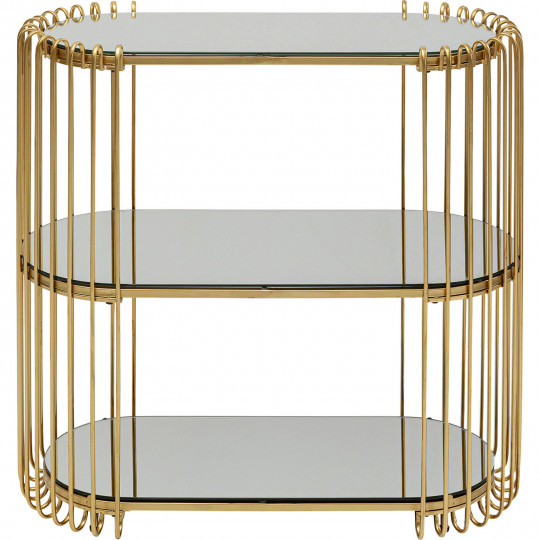 Consola Wire latão 81x78cm Consola Wire latão 81x78cm