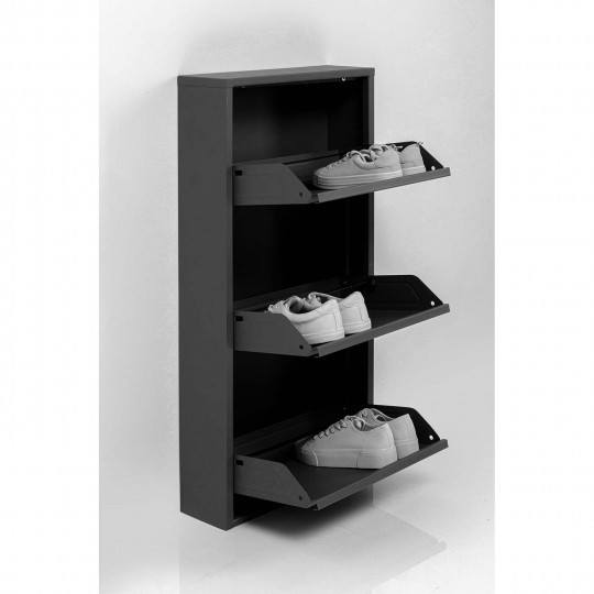 Meuble à chaussures Caruso 3 noir (MO)