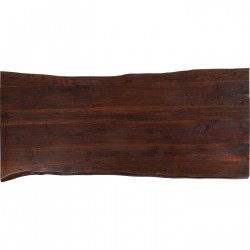 Plateau de tab Tavola bord organique foncé 200x100