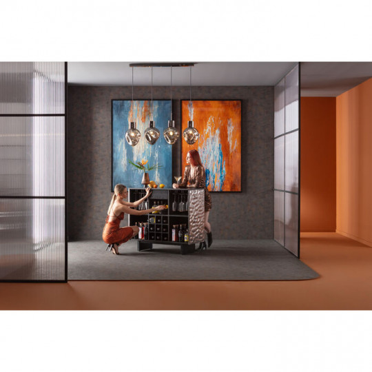 candeeiro suspenso Supernova prateado 110 cm candeeiro suspenso Supernova prateado 110 cm