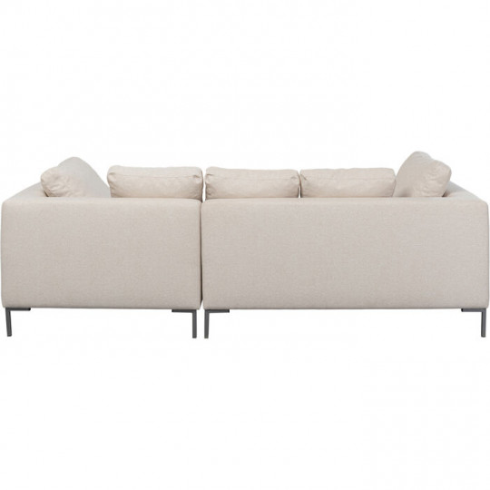 Sofá de canto Gianna 250cm creme c/chaise à esq