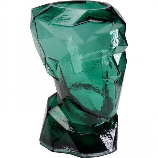 Vaso de rosto azul Prisma 30cm