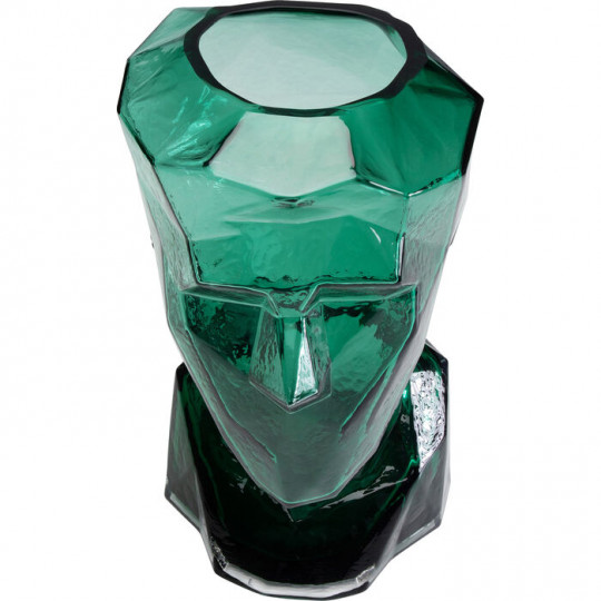 Vaso de rosto azul Prisma 30cm