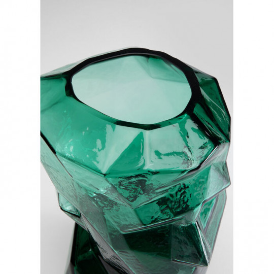 Vaso de rosto azul Prisma 30cm