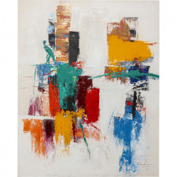 Moldura de pintura Artistas laranja 120x180cm