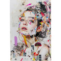 Glass Picture Artsy Portrait Side 80x120cm