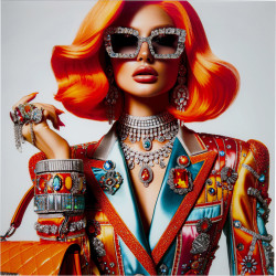 Glass Picture Muse Posh 100x100cm
