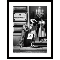 Framed Picture Window Shopping 80x120cm