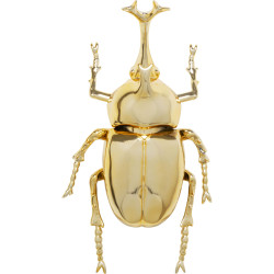 Decoração de Parede Stag Beetle Dourado 41cm