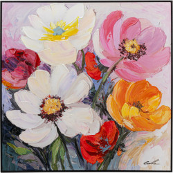 Framed Picture Flower Meadow 80x80cm