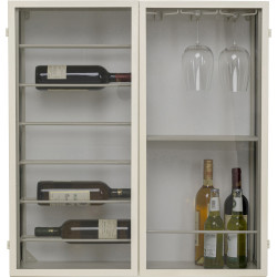 Wall Wine Shelf Porto Greige 75x80cm