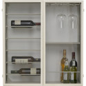 Wall Wine Shelf Porto Greige 75x80cm