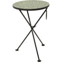 Side Table Clack Mosaic Green Blue Ø35cm